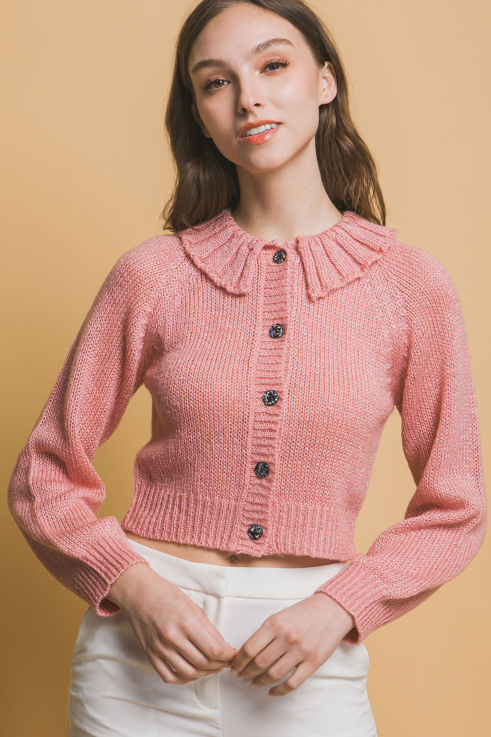 Thumbnail: Short collard sweater