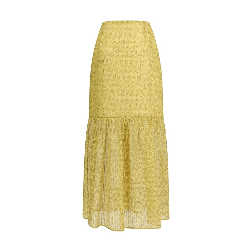 Thumbnail: Kristina Ti Bicolor Silk Long Skirt