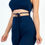 Thumbnail: Solid Tie Front Cut Out Jumpsuit