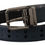 Thumbnail: Dolce & Gabbana Blue Perforated Skinny Leather Metal Buckle Belt