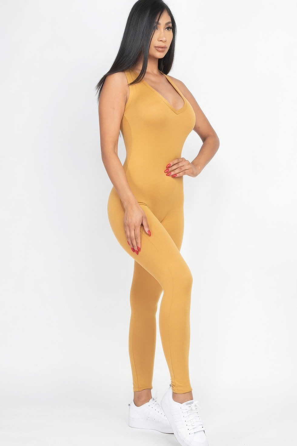 Thumbnail: Racer Back Bodycon Jumpsuit