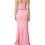 Thumbnail: Dolce & Gabbana Pink Embellished Sheath Mermaid Gown Dress
