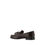Thumbnail: Prada Brown Calf Leather Bos Taurus Slip-On Loafers