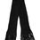 Thumbnail: Dolce & Gabbana Black Wool Fringes Neck Wrap Foulard Scarf