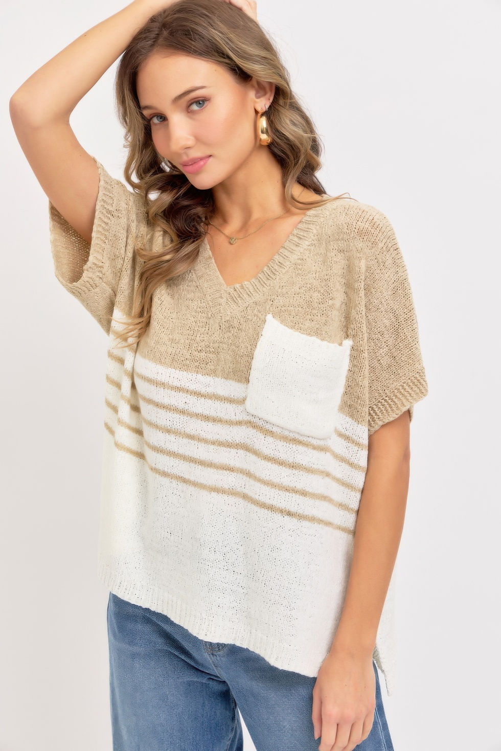 Thumbnail: Casual Oversized Knit Top