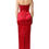 Thumbnail: Dolce & Gabbana Red Silk Strapless Sheath Long Gown Dress