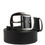 Thumbnail: Dolce & Gabbana Men Black Leather Classic Metal Buckle Belt