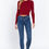Thumbnail: Long Slv Open Back Sweater Top