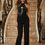 Thumbnail: Halter Style Jumpsuit With Drag Chain       