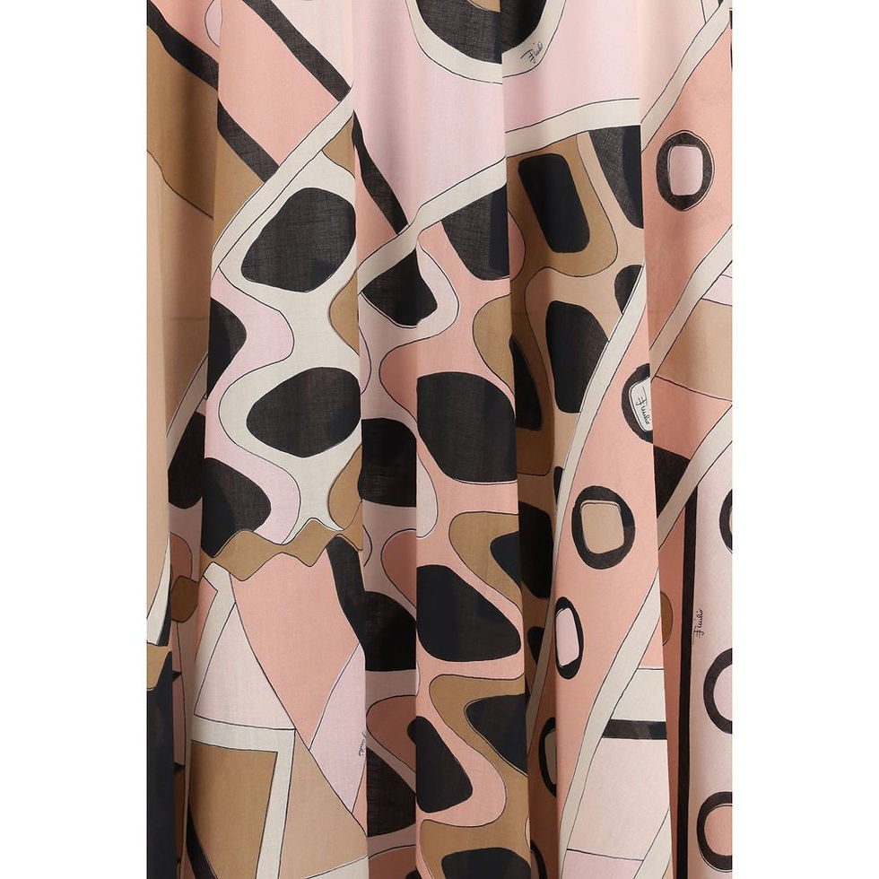 Thumbnail: Emilio Pucci Multicolor Cotton Long Skirt