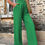 Thumbnail: Solid Elegant Wide Leg Drawstring Waist Pockets Pant