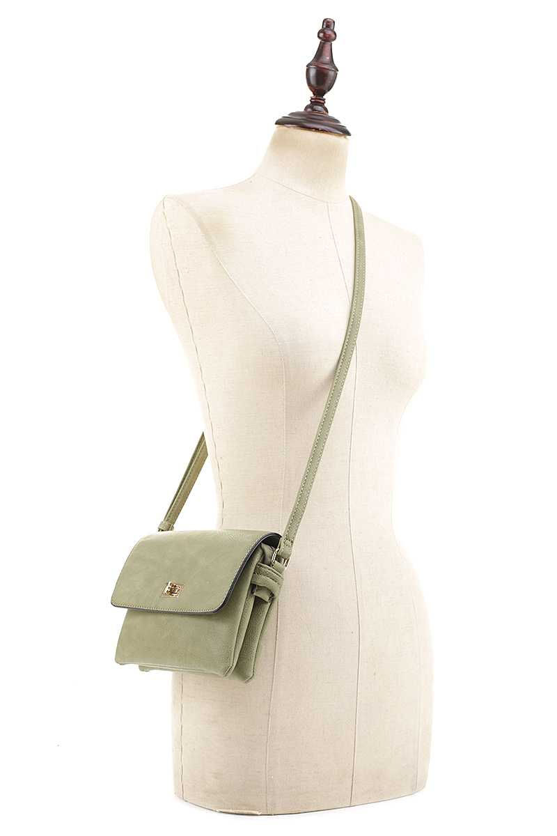 Thumbnail: Smooth Colored Crossbody Bag