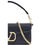 Thumbnail: Valentino Garavani Black Calf Leather Bos Taurus Shoulder Bag
