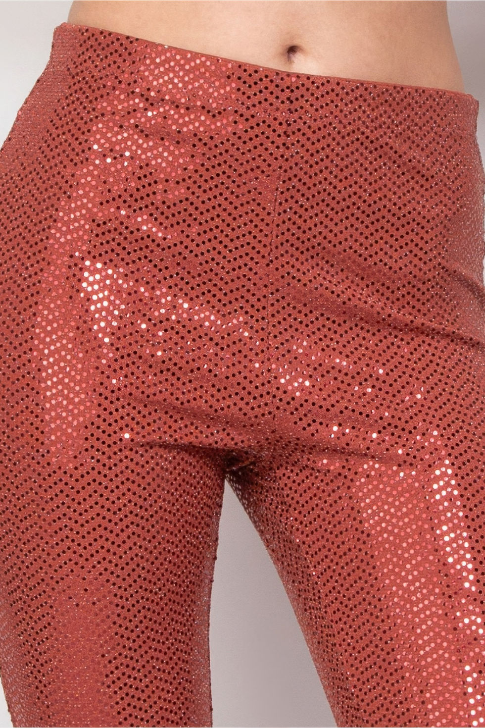 Thumbnail: Sequined Fit & Flare Midrise Pants