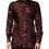 Thumbnail: Dolce & Gabbana Bordeaux Patterned Collared Men Dress Shirt