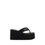 Thumbnail: Coperni Black Polyester Platform Sandals