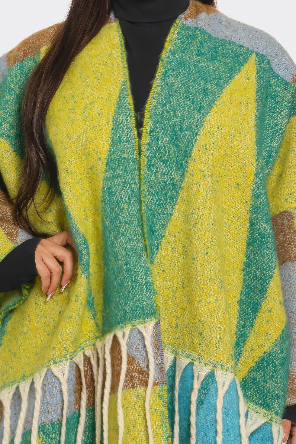 Thumbnail: Sakari Printed Maxi Cardigan Tassel     