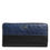 Thumbnail: Dolce & Gabbana Black Blue Exotic Leather Men Continental Clutch Wallet