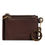 Thumbnail: Dolce & Gabbana Brown Leather Zip Logo Keyring Coin Purse Keyring Wallet