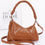 Thumbnail: Faux Leather Braided Strap Shoulder Bag