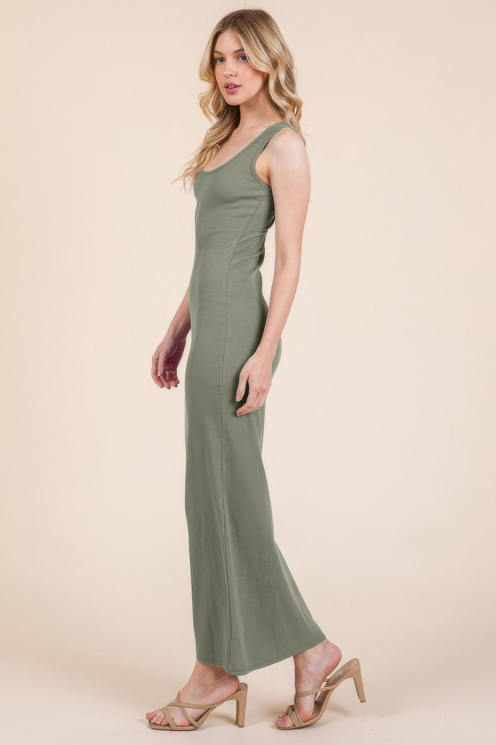 Thumbnail: Sleeveless Rib Maxi Dress