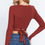 Thumbnail: Surplice W/tie Rib Knit Top