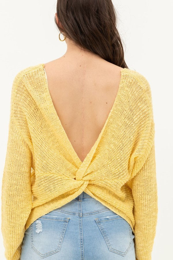 Thumbnail: Scoop Neck Long Dolman Sleeves Top