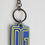 Thumbnail: Dolce & Gabbana Blue Yellow DG Rubber Logo Silver Men Keychain Keyring