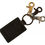 Thumbnail: Dolce & Gabbana Green Leather D&G Logo Metal Ring Hook Keyring Keychain