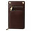 Thumbnail: Dolce & Gabbana Brown Calf Leather Zip Logo Shoulder Neck Strap Wallet