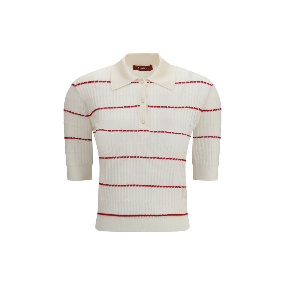 Max Mara Beige Silk Pattern Shirt