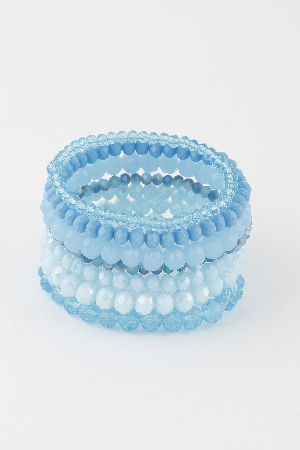 Multi Pastel Pink Crystal Beaded Bracelet