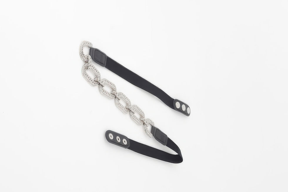 Thumbnail: Metal Linked Buckle Elastic Belt