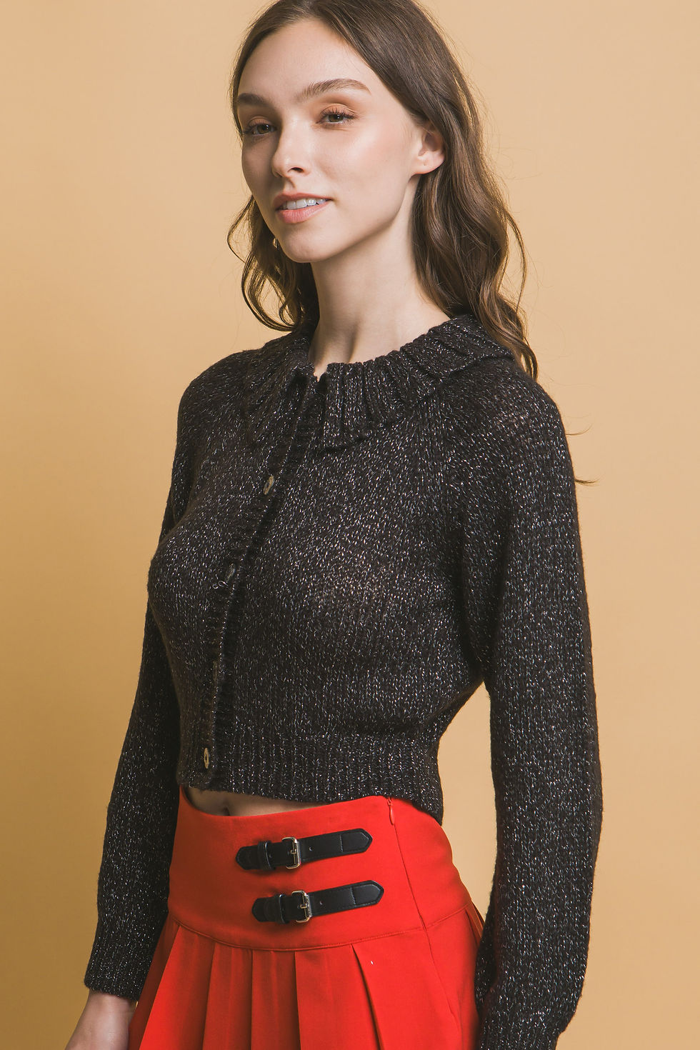 Thumbnail: Short collard sweater