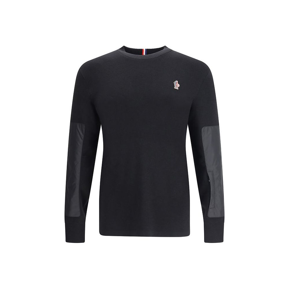 Moncler Grenoble Black Polyamide Sweatshirt