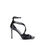 Thumbnail: Jimmy Choo Black Calf Leather Bos Taurus Stiletto Heel Sandals