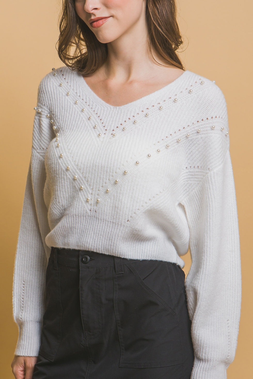 Thumbnail: Pearl details sweater