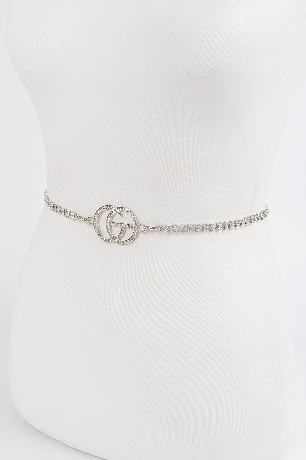 Thumbnail: Rhinestone Metal Chain Belt