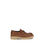 Thumbnail: Prada Brown Calf Leather Bos Taurus Slip-On Loafers