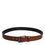 Thumbnail: Dolce & Gabbana Brown Calf Leather Classic Metal Buckle Belt