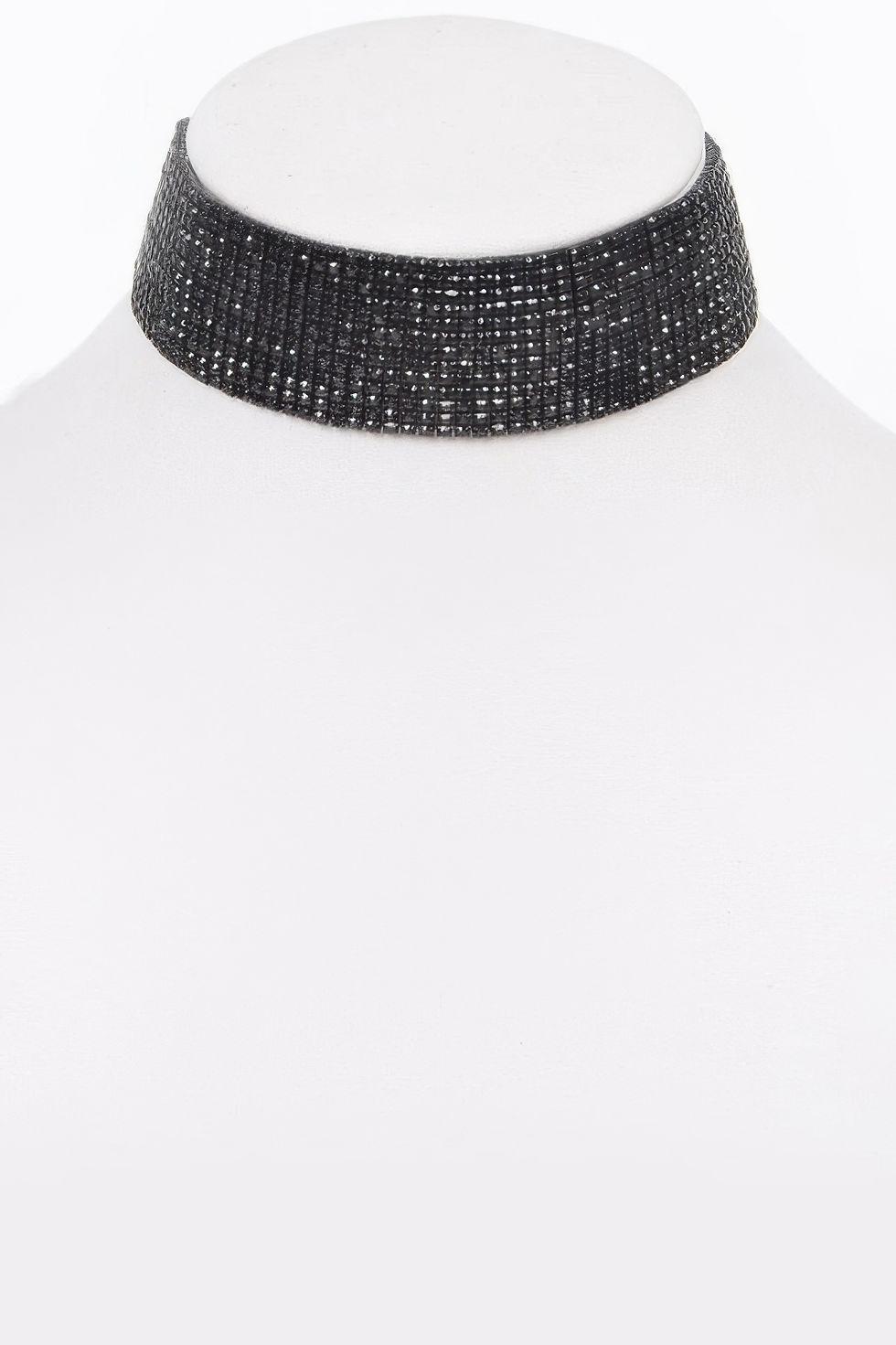 Round Rhinestone Choker Necklace