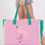 Thumbnail: Embroidered Anchor Patch Fringe Tote Bag