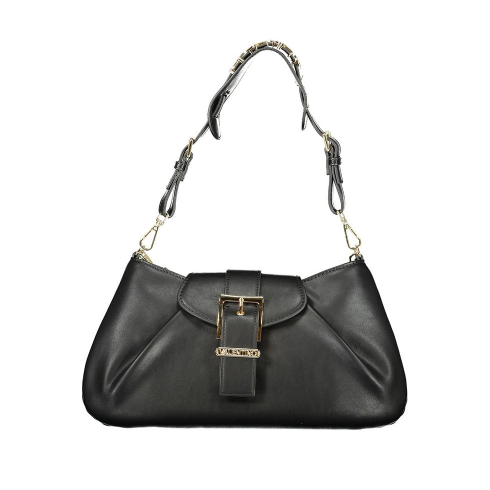 Thumbnail: Mario Valentino Black Polyurethane Women's Bag