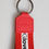 Thumbnail: Dolce & Gabbana Red Logo Polyester Silver Brass Holder Keychain Men Keyring