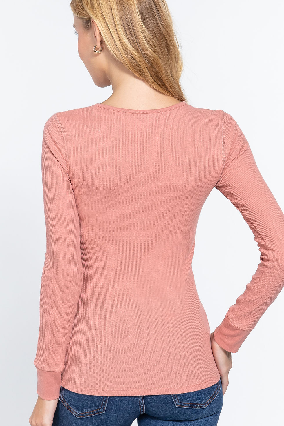 Thumbnail: Long Slv Scoop Neck Thermal Top