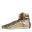 Thumbnail: Dolce & Gabbana Gold Leather Sartoria High Top Sneakers Shoes