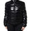 Thumbnail: Dolce & Gabbana Black Logo Plaque Full Zip Puffer Jacket