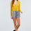 Thumbnail: Long Sleeve V-neck W/button Down Crop Cardigan