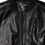 Thumbnail: Dolce & Gabbana Black Leather Nylon FullZip Blouson Jacket