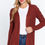 Thumbnail: Long Slv Open Front Sweater Cardigan